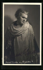 Postcard opera singer for sale  Shipping to Ireland