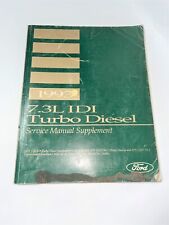 7.3 7.3L Idi Turbo Diesel 1993 Ford Factory Distribuidor de servicio de reparación Manual Libro segunda mano  Embacar hacia Argentina