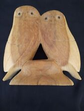 Wooden carved owls for sale  NEWPORT