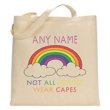 Personalised rainbow tote for sale  NEWTON ABBOT