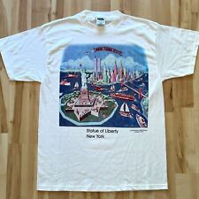Vintage Statua Wolności Nowy Jork Obraz Helen Komar Art T-shirt lata 90., używany na sprzedaż  Wysyłka do Poland