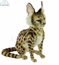 Hansa Sitting Serval Cat 8040 Plush Soft Toy Sold by Lincrafts UK Est.1993 for sale  Shipping to South Africa