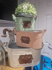 Planters galvanised french for sale  HALIFAX