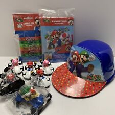 Favores de festa Super Mario para 6 chapéus, pulseiras, convites, brinquedos McDonald comprar usado  Enviando para Brazil
