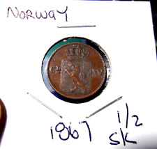 1867 norway skilling for sale  Clay