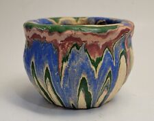 SMALL Ozark Mountain Roadside Tourist Rainbow Drip Pot Pottery 1930/40 Vase READ for sale  Shipping to South Africa