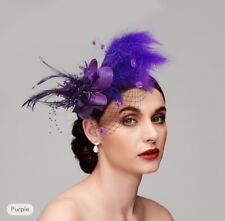 Purple feathers fascinator for sale  Sherwood