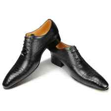 Sapatos sociais masculinos festa de casamento clássico oxfords couro social com cadarço sapato preto comprar usado  Enviando para Brazil