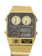 Relógio masculino Citizen Ana-Digi Temp dourado JG2103-72X, usado comprar usado  Enviando para Brazil