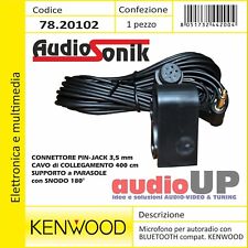 Microfono per autoradio KENWOOD Bluetooth vivavoce jack 3,5 mm cavo 4,5 mt usato  Marigliano