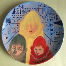 Vintage Decorative Plate UGO ANNONA Famous Italian Artist Clay Limited Edition for sale  Shipping to South Africa