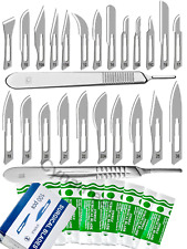 100 lâminas cirúrgicas estéreis com cabo de faca de bisturi GRÁTIS ferramentas odontológicas médicas, usado comprar usado  Enviando para Brazil