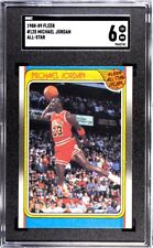 1988-89 Fleer #120 Michael Jordan All-Star! CABRA! Chicago Bulls! SGC 6! comprar usado  Enviando para Brazil