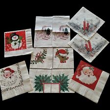 Vintage Festa De Papel feriado de Natal Papai Noel Boneco De Neve Rudolph Guardanapos Lote De 11 comprar usado  Enviando para Brazil