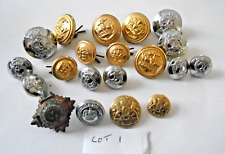 Metal military buttons for sale  MELKSHAM