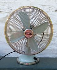 RESTORATION HARDWARE ALLAIRE NO 12 LT AQUA BLUE TABLE FAN, GREAT CONDITION, 16" for sale  Shipping to South Africa