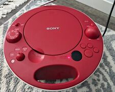 Sony ZS-E5 CD/rádio portátil boombox vermelho branco comprar usado  Enviando para Brazil