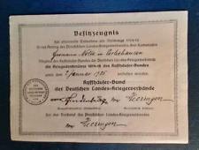 1925 besitzzeugnis kriegsdenkm gebraucht kaufen  Horhausen