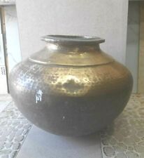 125 Years Old Antique Vintage Brass Cooking Handi Pot Top Degchi 45x40CM til salgs  Frakt til Norway