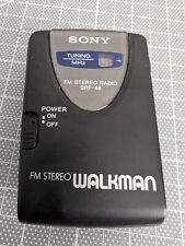 Radio de bolsillo portátil estéreo FM negro Sony Walkman SRF-46 probado  segunda mano  Embacar hacia Argentina