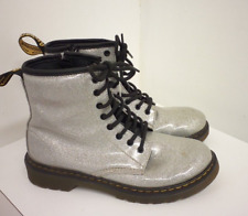 Girl martens silver for sale  GRAYS