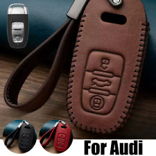 Capa chaveiro de carro de couro real para Audi TT A4 A5 A6 A7 A8 Q3 Q5 Q7 S3 S4 S5 comprar usado  Enviando para Brazil