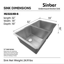 Sinber undermount double for sale  Irwin