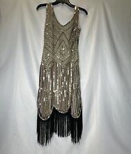 Beaded gold flapper for sale  Williamston