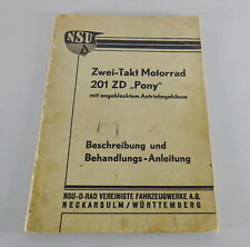 Betriebsanleitung handbuch nsu gebraucht kaufen  Jever