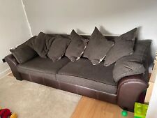 Seater brown settee for sale  CHESTER