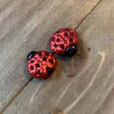 Ladybug earrings sparkly for sale  Pocatello
