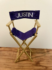 Used, Justin Bieber Doll Purple Folding Director's Chair for sale  Nazareth