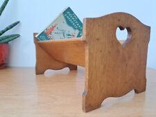 Prateleira vintage antiga de madeira mesa tampo livro cocho design coração comprar usado  Enviando para Brazil