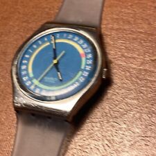 Used, Neat Blue Outer Date Ring Mens Swatch Watch New Band for sale  Shipping to South Africa