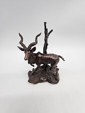 76 Polland Franklin Mint Bronze Kudu Horns Safari Zoo Animals Wildlife Sculpture for sale  Shipping to South Africa