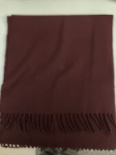100% Vicuna Scarf In Maroon, used for sale  Shipping to South Africa