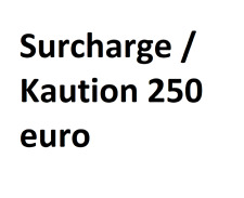 Surcharge deposit 250 d'occasion  Expédié en Belgium