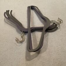 Joy Mangano Huggable Hangers, Set of 10, 5 Shirts/5 Tops, Gray And Lavender, used for sale  Brookfield