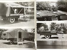 Z7 Photograph Lot 9 Photos 1950's Pop Up Tent Trailer RV Small Cute , used for sale  Mission