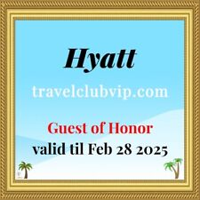 Premio Hyatt Hotels Guest of Honor válido hasta febrero de 2025 segunda mano  Embacar hacia Argentina