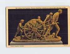 Cartão postal escultura de carrinho de mão mórmon por Torlief Knaphus comprar usado  Enviando para Brazil