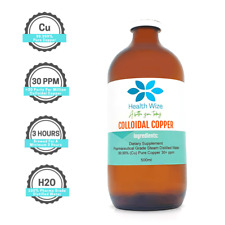 Suplemento mineral puro 99,99% cobre coloidal 30PPM 500ml melhores íons de cobre, usado comprar usado  Enviando para Brazil