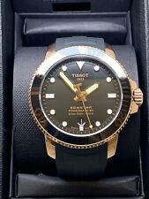 Relógio masculino TISSOT T120.407.37.051.01 Seastar 1000 PM 80 preto silicone ouro comprar usado  Enviando para Brazil