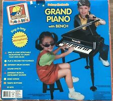 *RARO* Teclado eletrônico infantil de piano de cauda com banco e microfone infantil  comprar usado  Enviando para Brazil