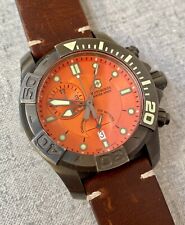 Reloj cronógrafo Victorinox Ejército Suizo 27 esfera naranja joya clásico 241423 para hombre, usado segunda mano  Embacar hacia Mexico