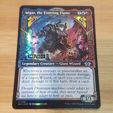 1x Aegar, the Freezing Flame, Serialized Foil 142/500, March of the Machines NM, used for sale  Shipping to South Africa