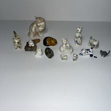 lot of 13 miniatures vintage ceramic cats  Bug House Bone China And More! for sale  Shipping to South Africa