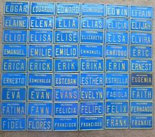 Usado, Años 70 California mini metal nombre bicicleta/pedal coche placa de matrícula etiqueta segunda mano  Embacar hacia Argentina