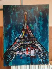 Peinture acrylique toile d'occasion  Sin-le-Noble