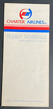 Charter airlines timetable for sale  Chagrin Falls